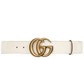 Gucci GG Marmont Buckle Leather Belt White (120/48)