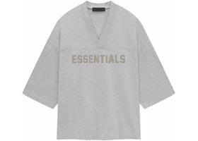 Fear of God Essentials Heavy Jersey Football Tee Light Heather Grey
