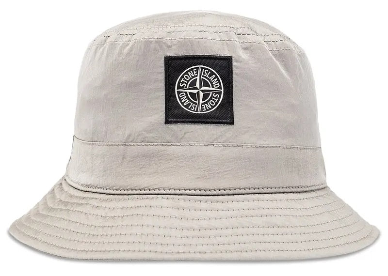 Stone Island Compass Patch Bucket Hat Beige