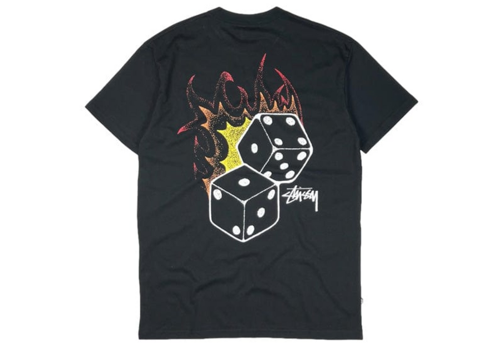 Stussy Fire Dice Tee Black