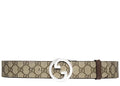 Gucci GG Supreme Two Tone Beige Belt (90/36)