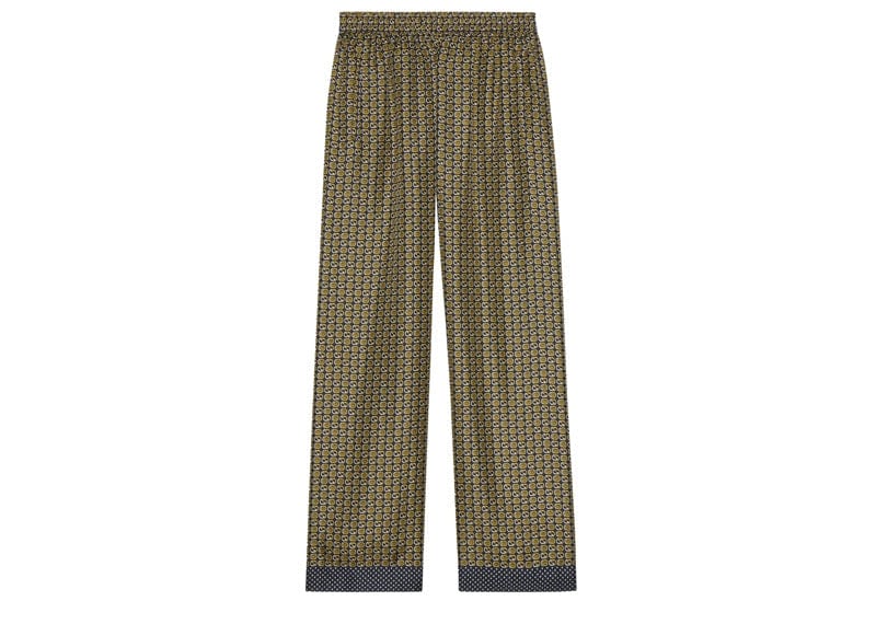 Gucci Polka Dot Elastic Waist Pants Dark Yellow