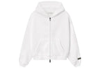 Fear of God Essentials Kids Classic Fleece Zip-Up Hoodie Cloud White