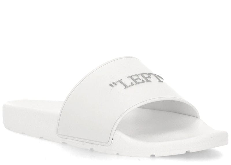 Off-White Quote Rubber Slides White